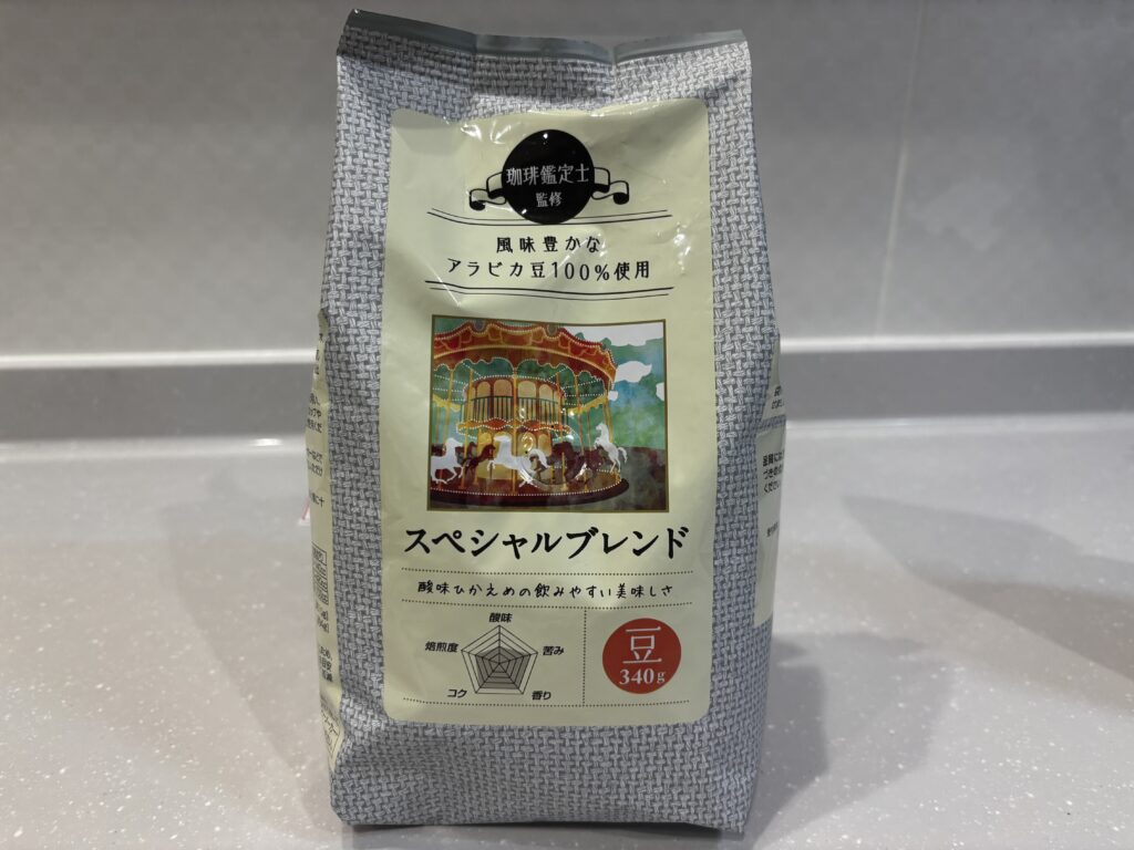 ドンキホーテーのコーヒー。スペシャルブレンドのパッケージの写真