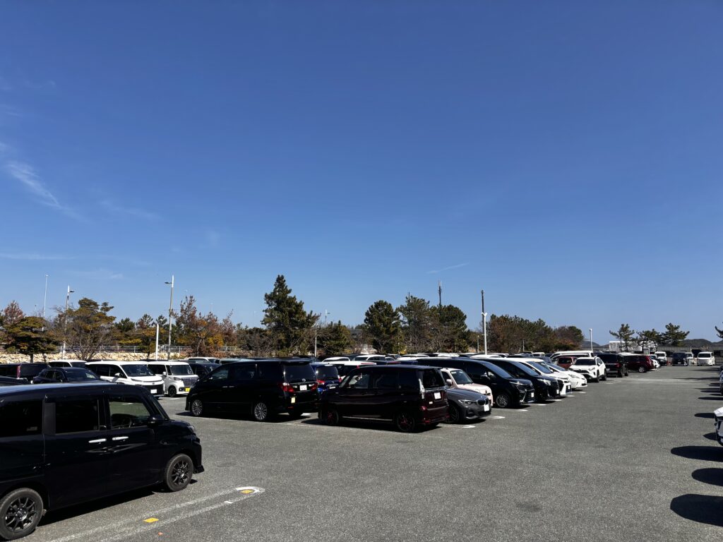 山口きらら博記念公園の東駐車場